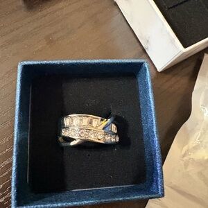 Silver Crystal Stackable Ring - Women's Jewelry